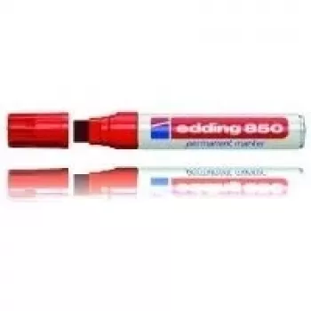 Pennarello permanente Edding 850 Block rosso 5 pz.