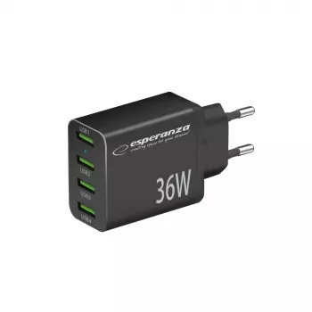 Caricabatterie da parete Esperanza EZC107K 36W nero