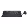 Logitech MX Keys combo for Business Gen 2 tastiera mouse inclusi ufficio RF Wireless + Bluetooth AZERTY francese grafite