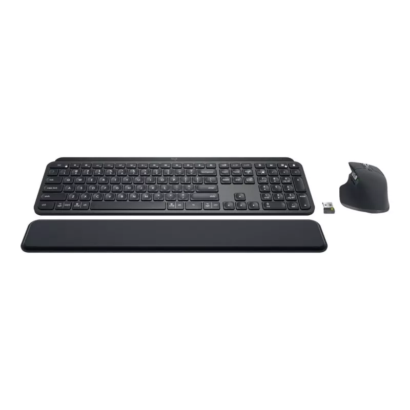 Logitech MX Keys combo for Business Gen 2 tastiera mouse inclusi ufficio RF Wireless + Bluetooth AZERTY francese grafite