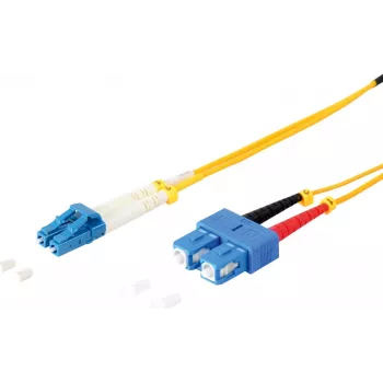 Cavo patch in fibra ottica duplex ShiverPeaks 77810 LC–SC 9/125µm OS1/OS2 3,0 m