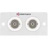 Presa di connessione 2 x BNC Kindermann 7444000538