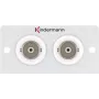 Presa di connessione 2 x BNC Kindermann 7444000538