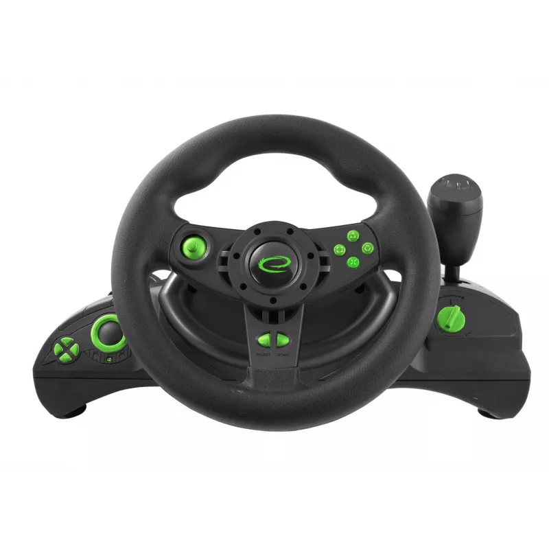 Esperanza EGW102 controller gaming volante PC, PlayStation 3 digitale USB nero, verde
