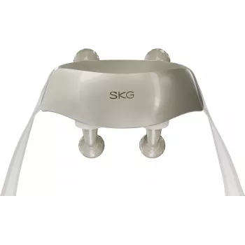 SKG H7 Ultra – testine massaggianti grigie, massaggio combinato, massaggio a compressione, massaggio impastante, massaggio vibrante, collo, spalle, grigio, plastica, pulsanti, batteria