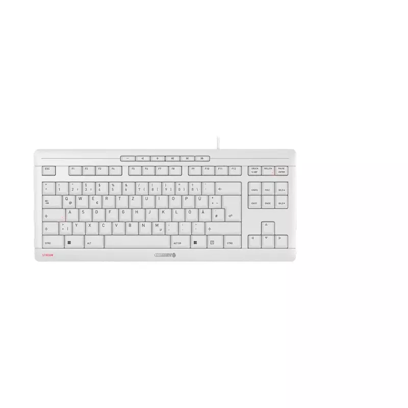 CHERRY STREAM TKL tastiera universale USB QWERTZ tedesco bianco