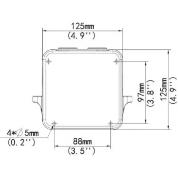 Supporto a parete ALLNET ALL-CAM2495-LVEFN con scatola di derivazione — supporto a parete per esterni per ALL-CAM2495-LVEFN