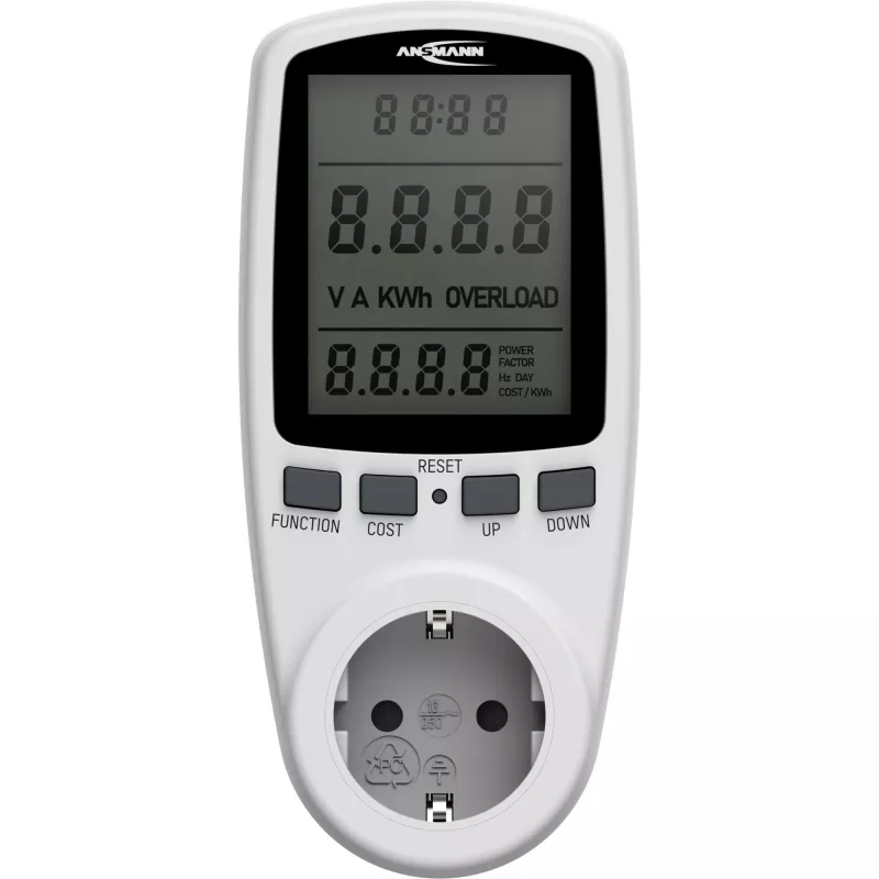 Misuratore di consumo energetico ANSMANN APM2 120-0007 con display LCD