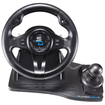 Volante + pedali gaming Subsonic SA5596-NG nero USB 270°