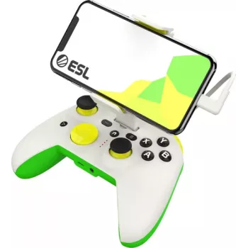 Gamepad RiotPWR RP1925ESL USB Type-C con filo verde bianco giallo