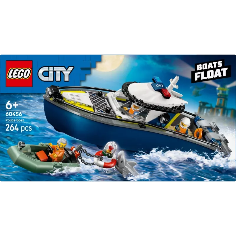 LEGO CITY 60456 Inseguimento con motoscafo della polizia