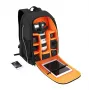 Zaino Puluz PU5011B impermeabile nero – borsa per fotocamera/accessori, zaino protettivo compatto