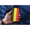 Custodia per smartphone man and wood per iPhone X/XS — Reggae nero, guscio rigido protettivo con retro