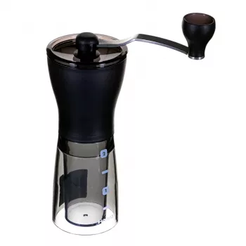 Macinacaffè HARIO MSS-1DTB — macinino elettrico, nero, macinatura fine, dosatore integrato
