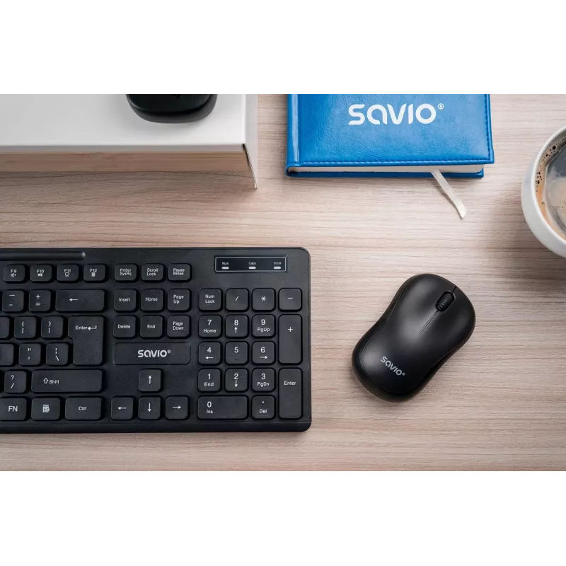 Savio KB-02 Tastiera Home/Office USB QWERTY nero