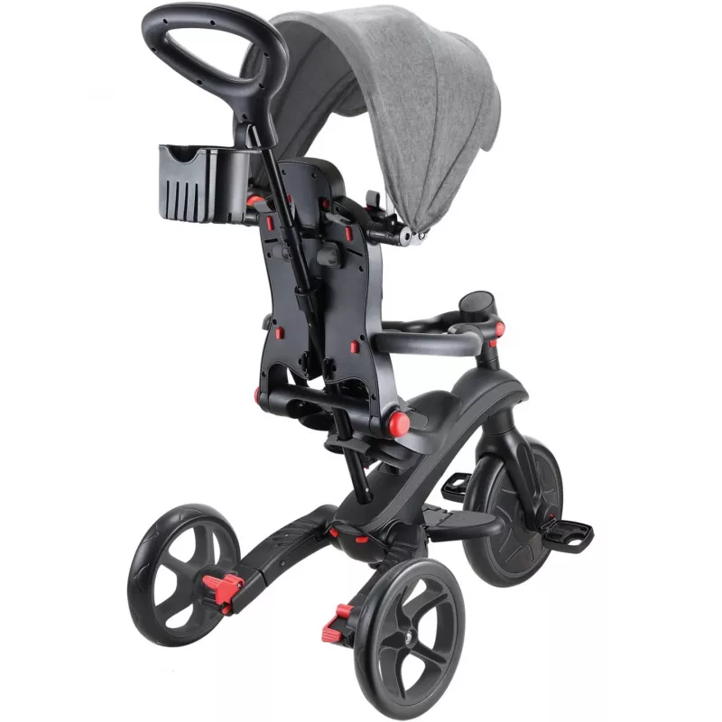 Explorer Trike Foldable 4 in 1, veicolo per bambini grigio