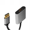 LogiLink CDA0108 Adattatore cavo video 0,15 m DisplayPort HDMI nero grigio