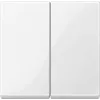 Interruttore luce Merten 432519 — termoplastica bianca, comando a tasto, cornice singola