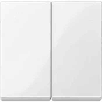 Interruttore luce Merten 432519 — termoplastica bianca, comando a tasto, cornice singola