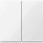 Interruttore luce Merten 432519 — termoplastica bianca, comando a tasto, cornice singola