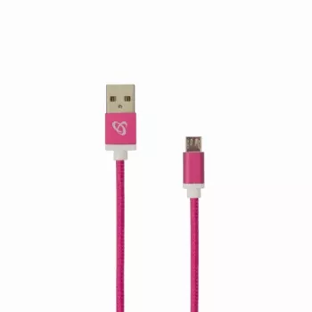 Sbox USB->Micro USB M/M 1,5m USB-10315P Pitaya rosa