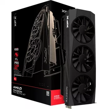 Scheda grafica XFX Radeon RX 9070 XT — 16 GB GDDR6, 256-bit, PCIe 5.0, 3x DisplayPort 2.1, HDMI 2.1, 3 ventole