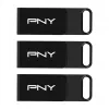 PNY Elite 128 GB USB-C 3.2 Gen 1 chiavetta USB, confezione da 3 (Retail)