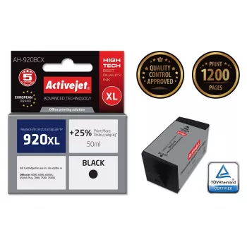 Activejet AH-920BCX inchiostro (sostituto per HP 920XL CD975AE; Premium; 50 ml; nero)