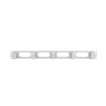 Pannello di gestione cavi rack LANBERG AK-1205-S, 1U metallo, 19 pollici (48,3 cm), profondità 80 mm, grigio