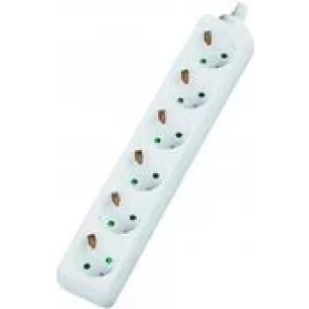 Prolunga elettrica Dexlan 994910 4m 6 prese AC per interni bianco