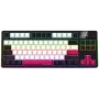 LORGAR KBP70TKLW, tastiera da gaming meccanica TKL wireless Pro, nero/rosso, layout EN