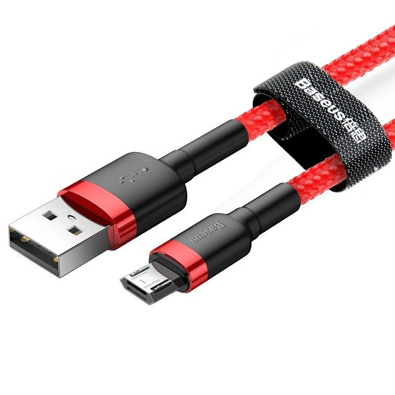 Cavo USB Baseus CAMKLF-C09 2m USB A a Micro-USB B rosso