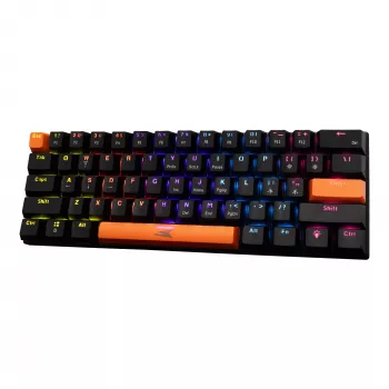 Tastiera meccanica Baracuda Dolphin nero layout US con Red Switches