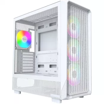Case PC Montech X5 Midi Tower bianco ATX 3 ventole da 140 mm