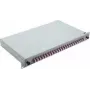 Cavo di rete Helos fibra ottica scatola di giunzione 19 pollici 24 x LC Duplex OM4 preassemblata grigio 375560