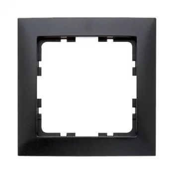 Placca a parete/copriinterruttore Berker 10119949 — antracite, termoplastica, senza viti, 80,5×80,5 mm