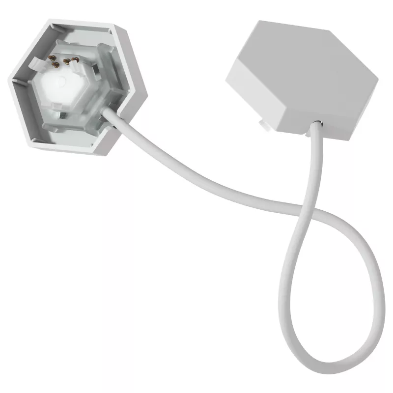 Connettore per illuminazione Nanoleaf Flex — bianco, cavo 0,24 m, confezione da 3
