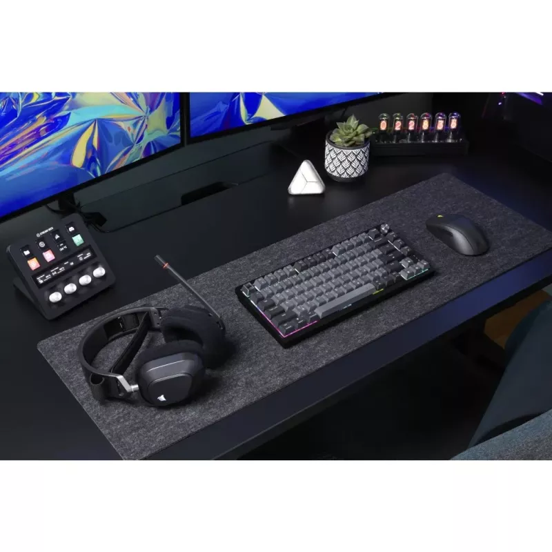 Tastiera meccanica da gaming CORSAIR K65 PLUS Wireless — Nordic Nero, layout compatto, USB Type-A