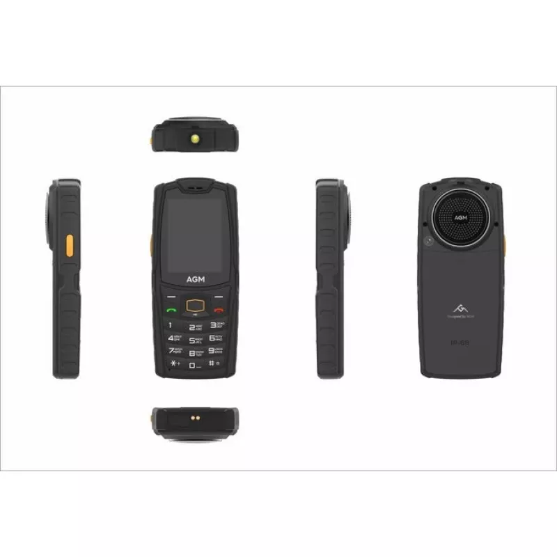 AGM M6 4G telefono rugged outdoor con tasti (formato bar), IP68/IP69K, MIL-STD-810H, senza alimentatore
