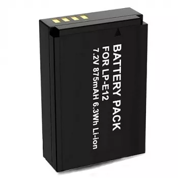 Batteria ricaricabile per fotocamera extra digital LP-E12 7,2V 875mAh