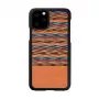 Custodia per smartphone man and wood per iPhone 11 Pro – motivo a quadri marrone con bordo nero
