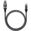 Techly ICOC U3A-RJ45-010 cavo adattatore da USB-A a Gigabit Ethernet, 1 m, nero/argento