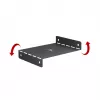Maclean organizer cavi compatto sotto la scrivania, carico max 5 kg, nero, MC-107 B