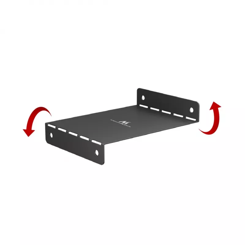 Maclean organizer cavi compatto sotto la scrivania, carico max 5 kg, nero, MC-107 B