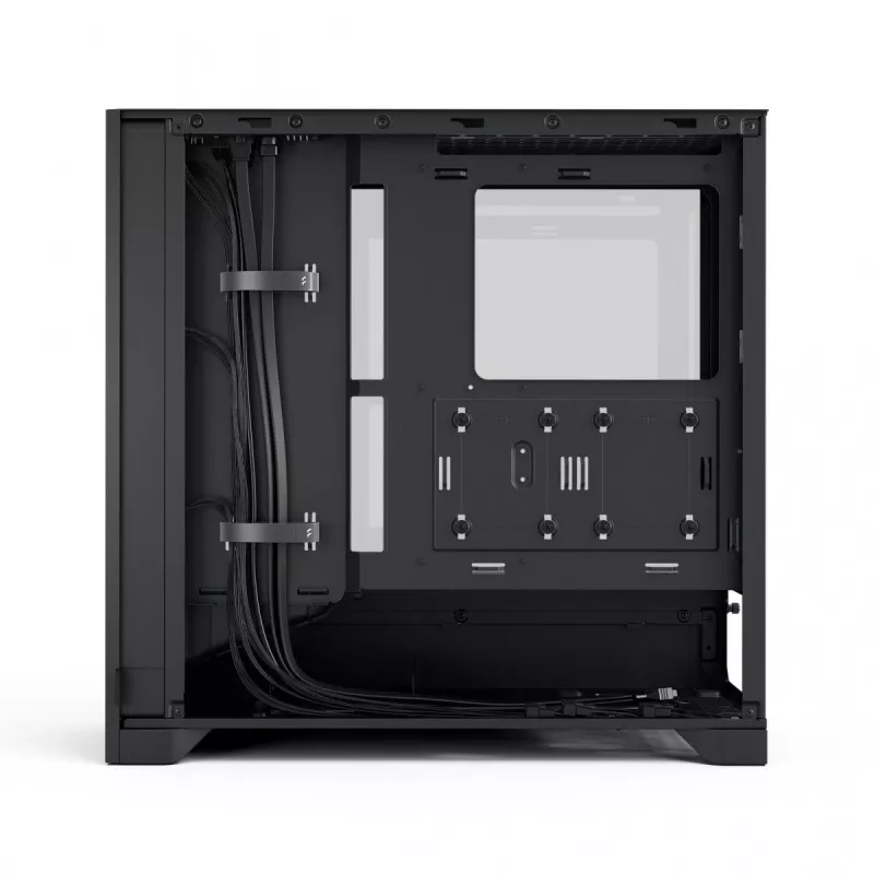 Fractal Design Pop 2 Air nero Solid case per PC midi-tower — supporto ATX, 3x ventole frontali 120 mm, vani per unità 2,5/3,5 pollici, 215×481×462 mm