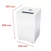 Distruggidocumenti HSM Pure 630 taglio a particelle 31 cm 700 W bianco