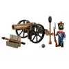Set di costruzioni artigliere francese con cannone, 97 pezzi