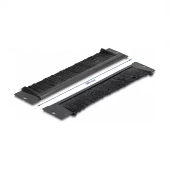 Barra con setole DeLOCK 66293 universale 350 x 55 mm nero