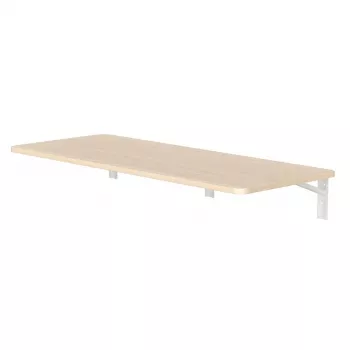 Mensola pieghevole da parete MACLEAN MC-128 WD 100×40 cm effetto legno