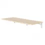 Mensola pieghevole da parete MACLEAN MC-128 WD 100×40 cm effetto legno